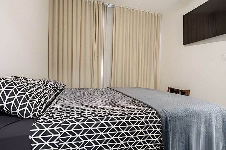 Dom208|2 dorm en Copacabana, 3 minutos de la playa