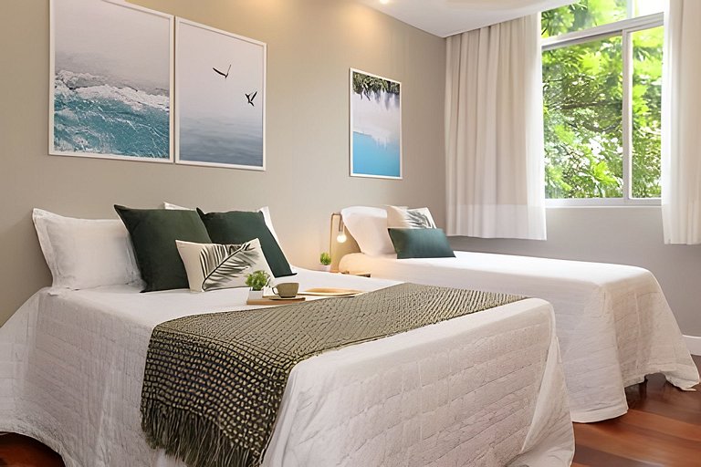 MAR301|Big and cozy in Leblon, 300m from the beach