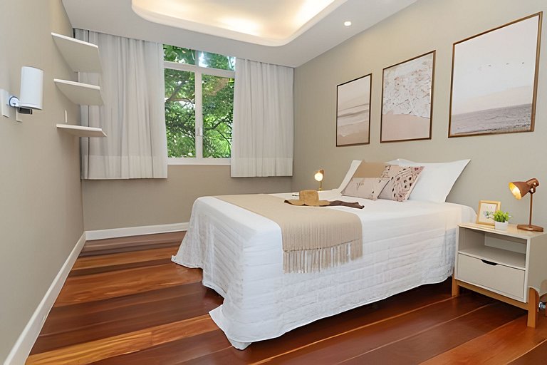 MAR301|Big and cozy in Leblon, 300m from the beach