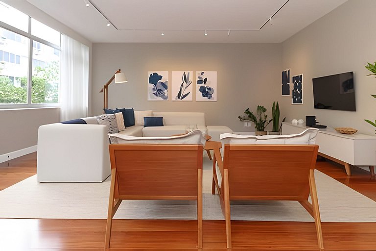 MAR301|Big and cozy in Leblon, 300m from the beach