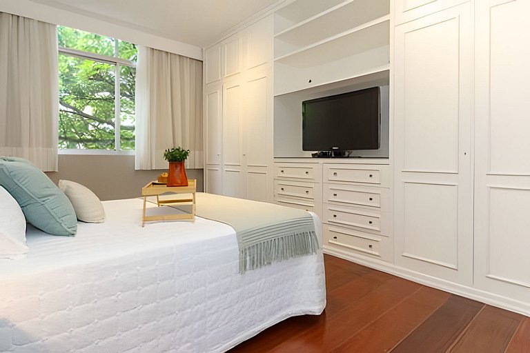 MAR301|Big and cozy in Leblon, 300m from the beach