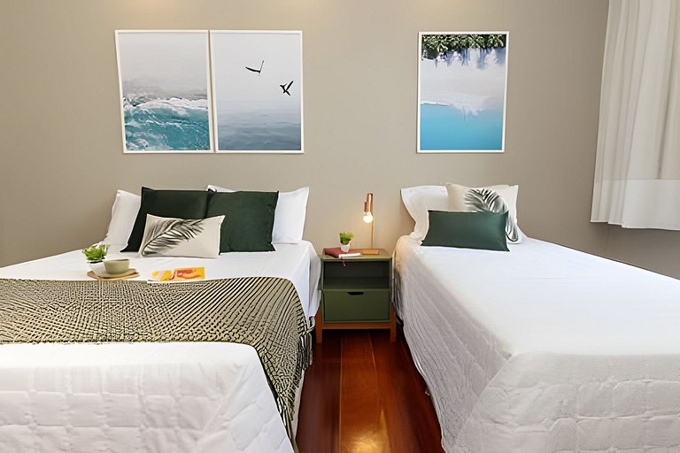 MAR301|Big and cozy in Leblon, 300m from the beach