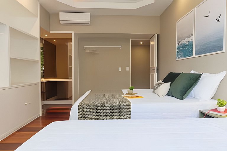 MAR301|Big and cozy in Leblon, 300m from the beach