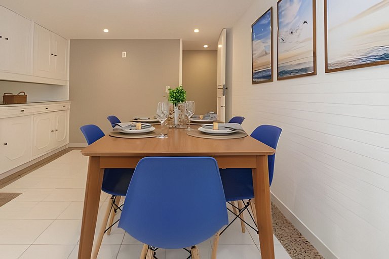 MAR301|Big and cozy in Leblon, 300m from the beach