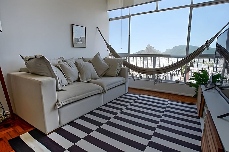 Nsc1502| 2 quartos com vista panorâmica em Ipanema