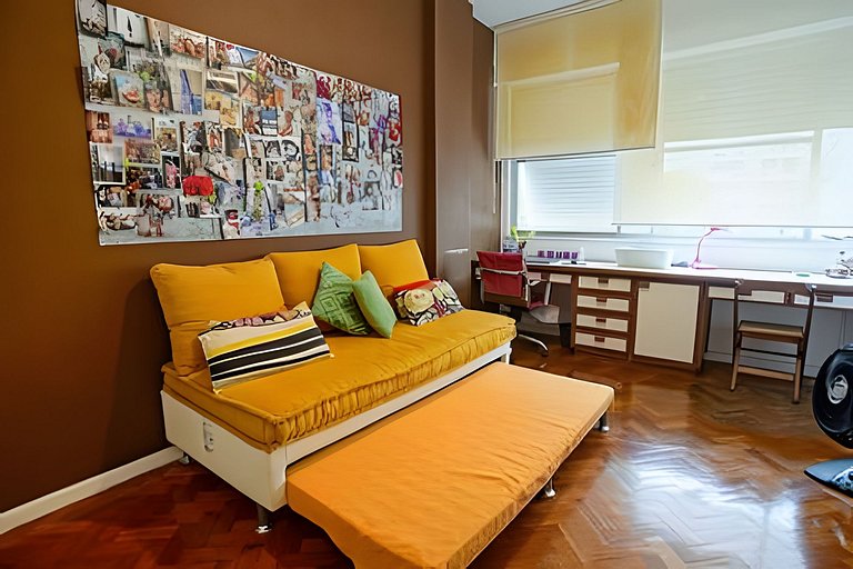 Bul302|2 dorms en frontera de Ipanema y Copacabana