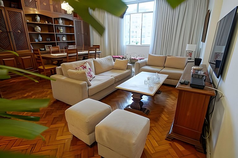 Bul302| 3 qts na divisa de Ipanema e Copacabana