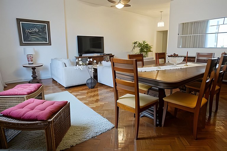 Bul302| 3 bdr on the border of Ipanema/Copacabana