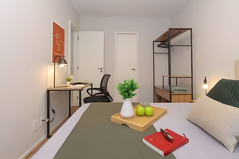 Mtr706| Apto. condominio completo e vaga no Leblon