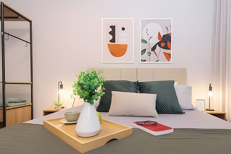 Mtr706| Hab. con condominio completo en Leblon