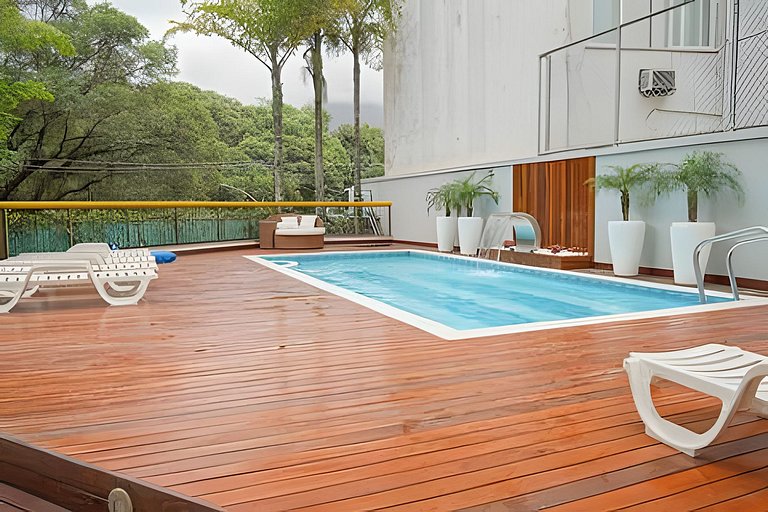 Mtr706| Hab. con condominio completo en Leblon