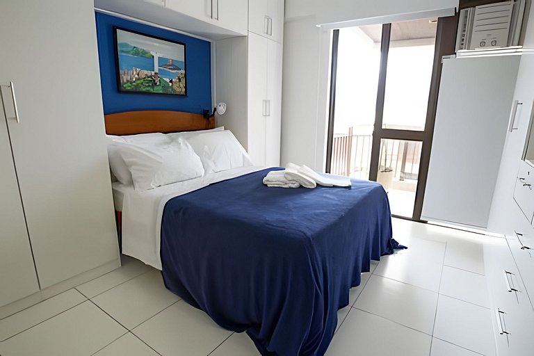 Luc115| Flat with pool and sauna on Barra beach