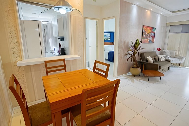 Luc115| Flat with pool and sauna on Barra beach