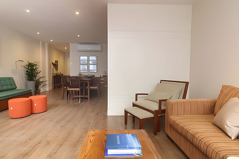 Brt401A| 3 rooms in Copacabana, 9 min from Posto 4