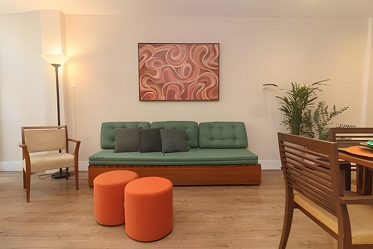 Brt401A| 3 rooms in Copacabana, 9 min from Posto 4