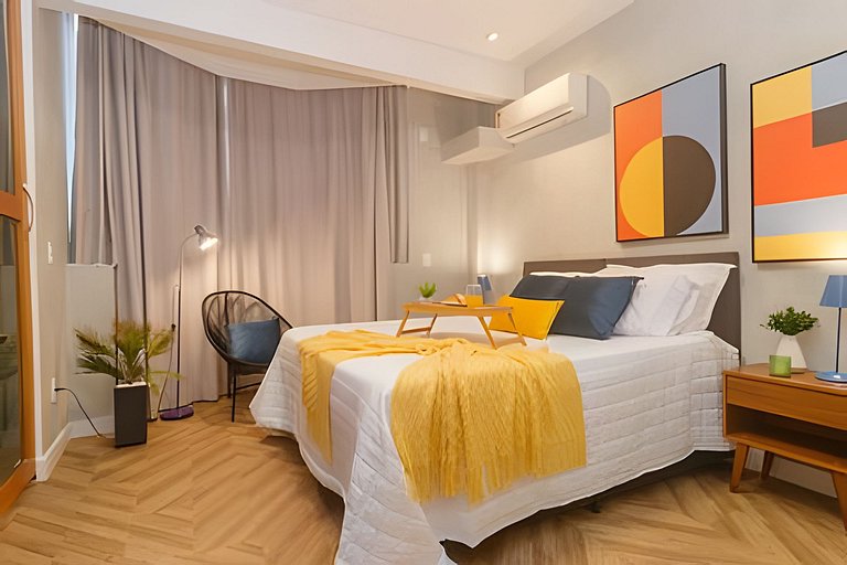 Urq216| Studio in Leblon for 4 people