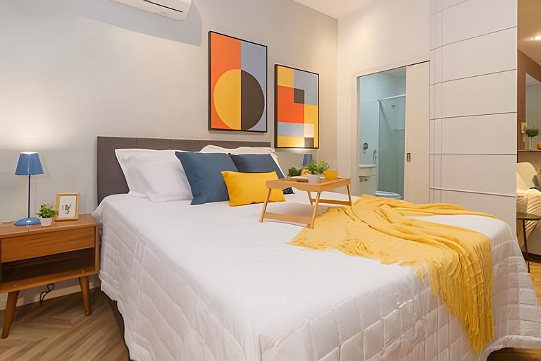Urq216| Studio in Leblon for 3 people