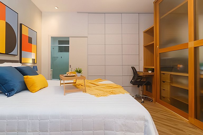 Urq216| Studio in Leblon for 4 people