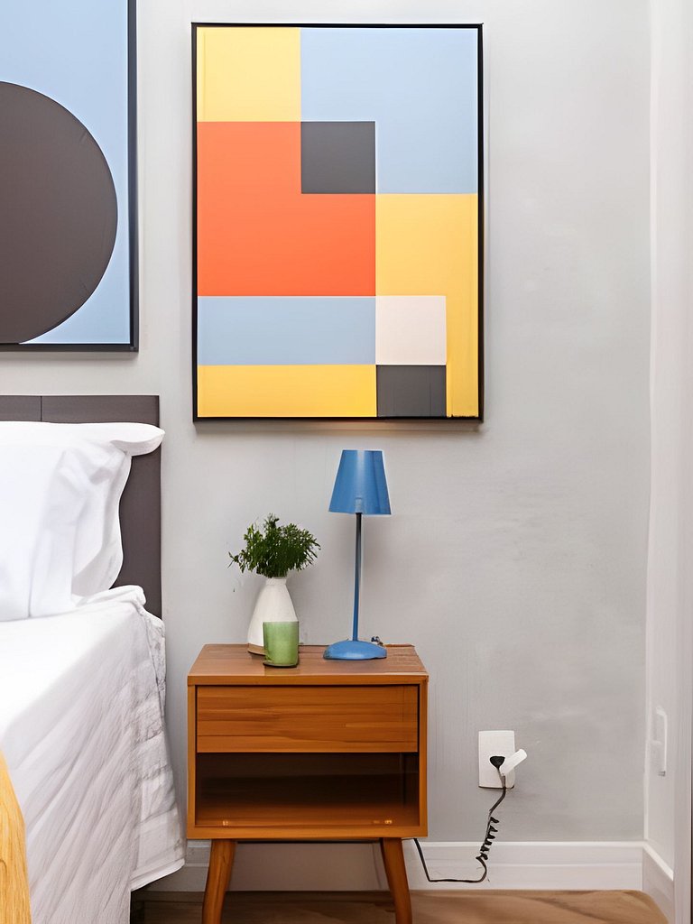 Urq216| Estudio en Leblon para 4 personas