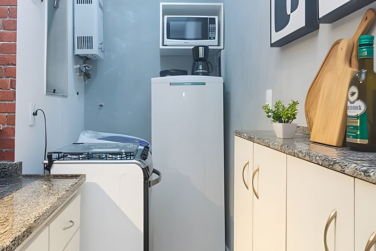 Urq216| Estudio en Leblon para 4 personas