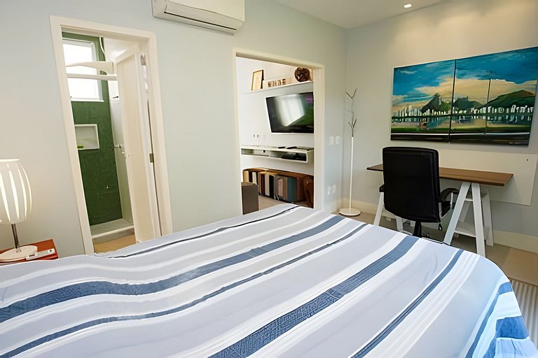 Urq401| Quarto e sala aconchegante no Leblon!