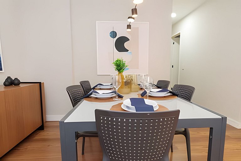 Mtr706| Apto. condominio completo e vaga no Leblon