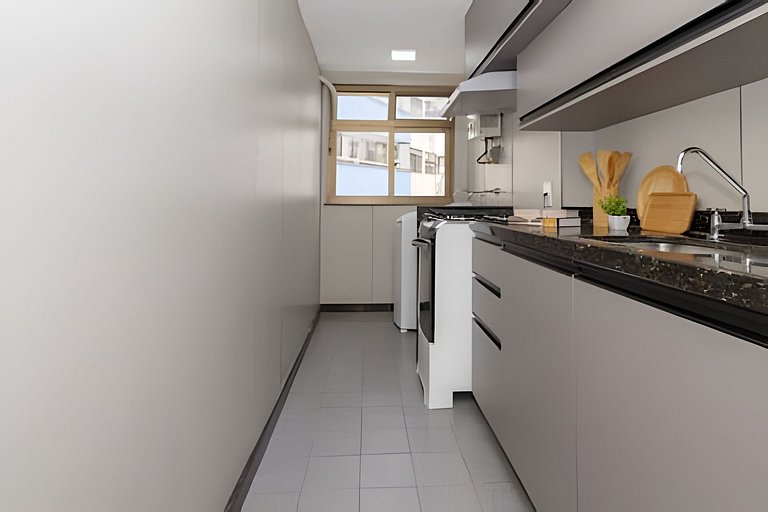 Mtr706| Apto. condominio completo e vaga no Leblon