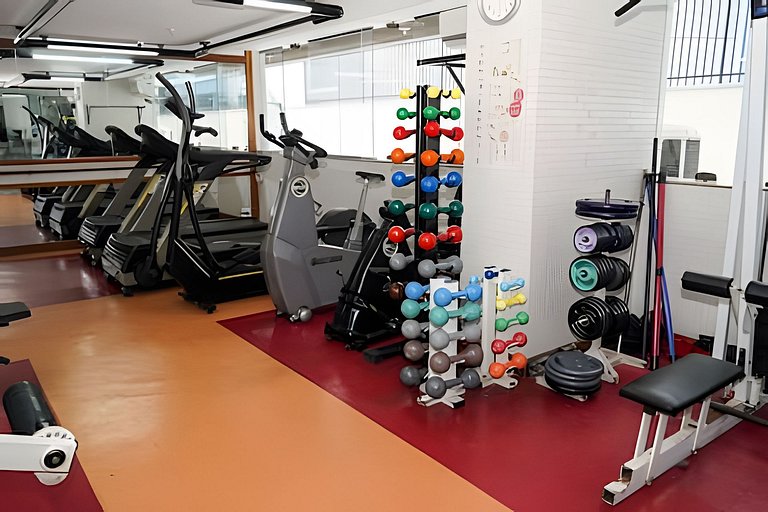 Mtr706| Apto. condominio completo e vaga no Leblon