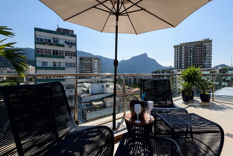 Fer701| Cobertura Leblon c/ piscina e vista Cristo