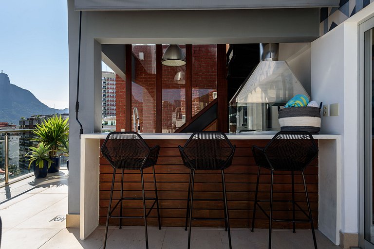 Fer701| Cobertura Leblon c/ piscina e vista Cristo