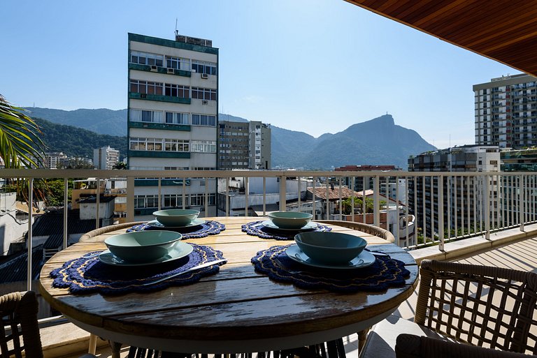 Fer701| Cobertura Leblon c/ piscina e vista Cristo