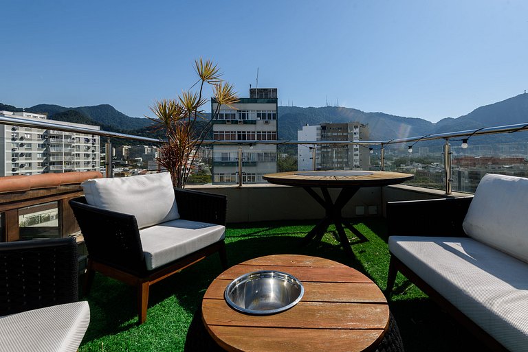 Fer701| Cobertura Leblon c/ piscina e vista Cristo