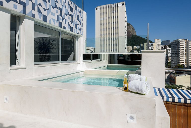 Fer701| Cobertura Leblon c/ piscina e vista Cristo