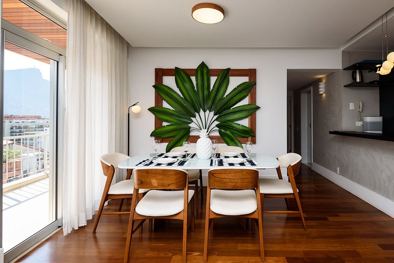 Fer701| Cobertura Leblon c/ piscina e vista Cristo