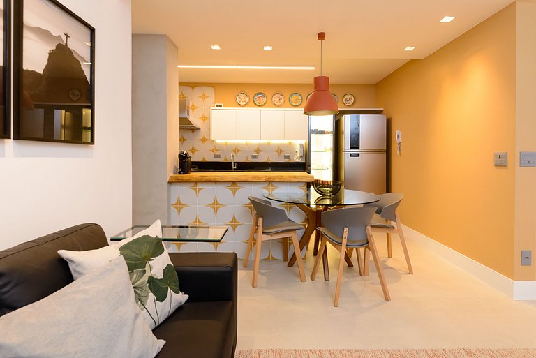 MAR404|Quality & style,Leblon 3 min from the beach