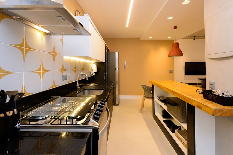 MAR404|Quality & style,Leblon 3 min from the beach