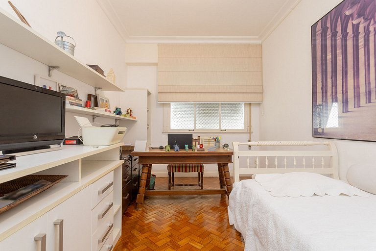 Raul601|Espaçoso apto em Copacabana,3 min da praia