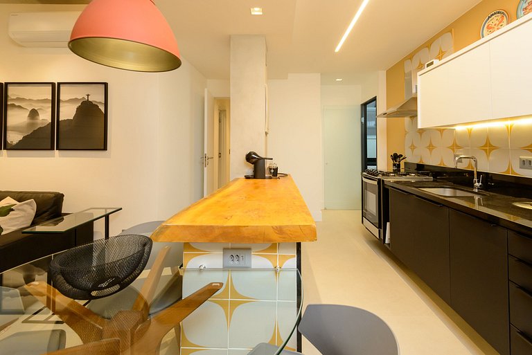 MAR404|Quality & style,Leblon 3 min from the beach