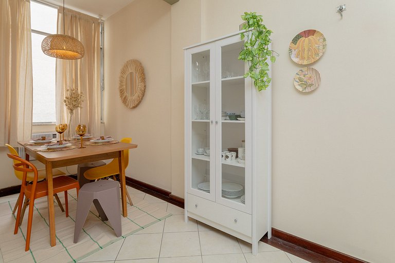 Atlântica910| 2 room in Copacabana,100m from beach