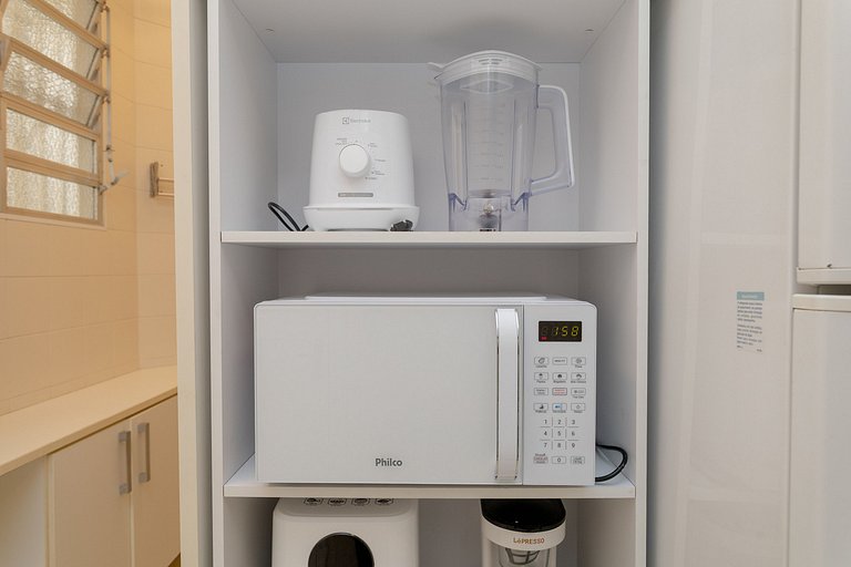 Atlântica910|Belo apto em Copacabana,100m da praia