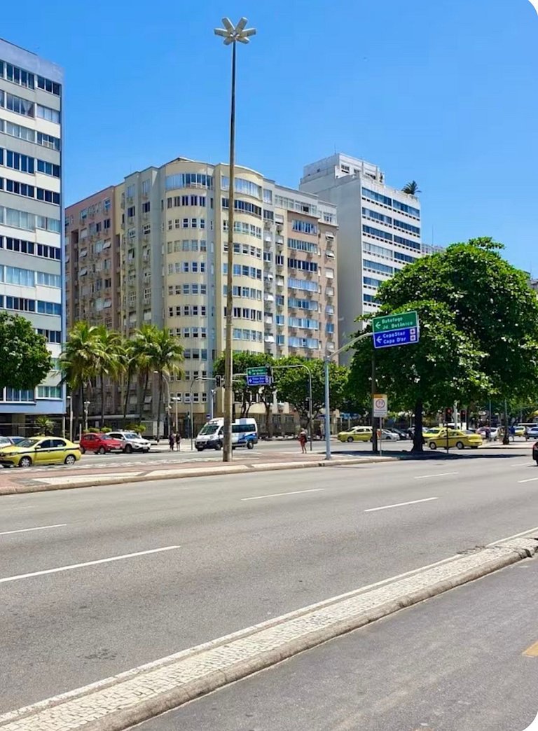 Atlântica910|Belo piso en Copacabana,100m de playa