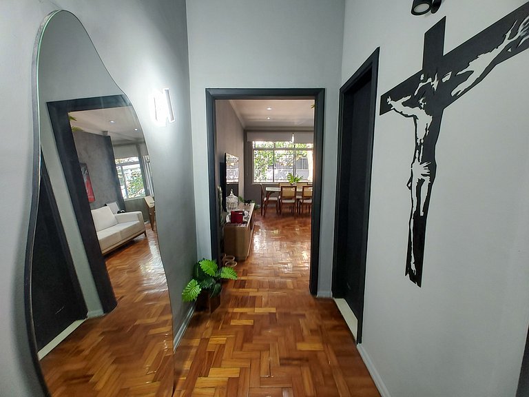 Góis301|2 dorm en Leblon, a una cuadra de la playa