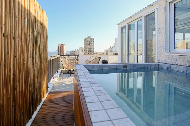 Barao807|Duplex de luxo em Ipanema, 5 min da praia