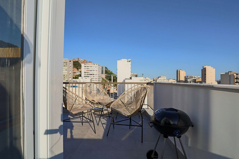 Barao807| Lindo ático en Ipanema,5 min de la playa