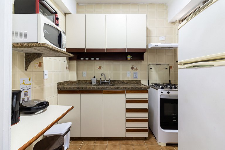 Pri502|Complete studio apt 2 mn from Copa Beach