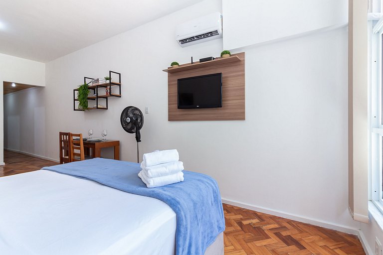 Pri502|Complete studio apt 2 mn from Copa Beach