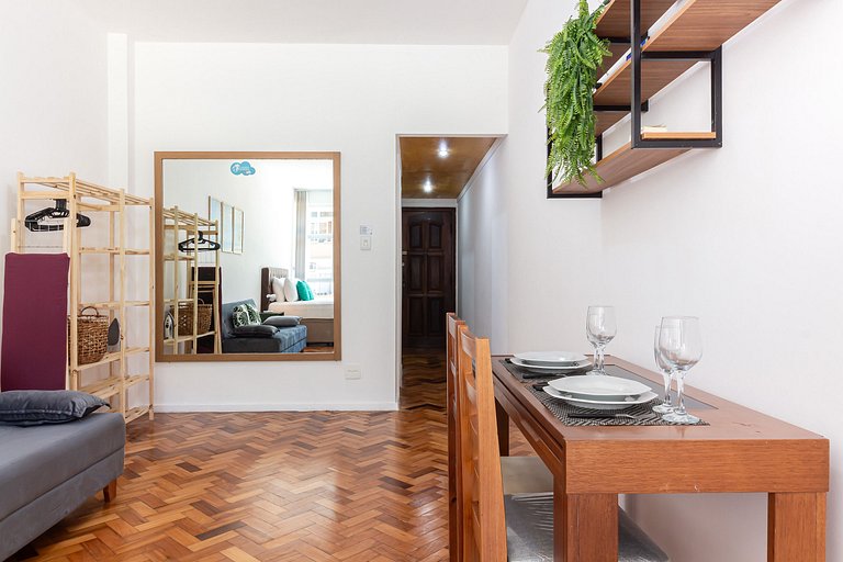 Pri502|Complete studio apt 2 mn from Copa Beach