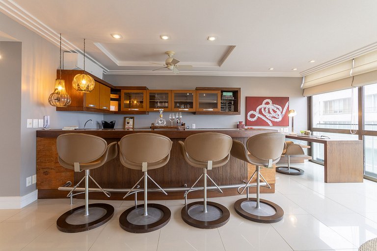 Nabu202| Luxuoso 4 quartos em Ipanema à beira mar