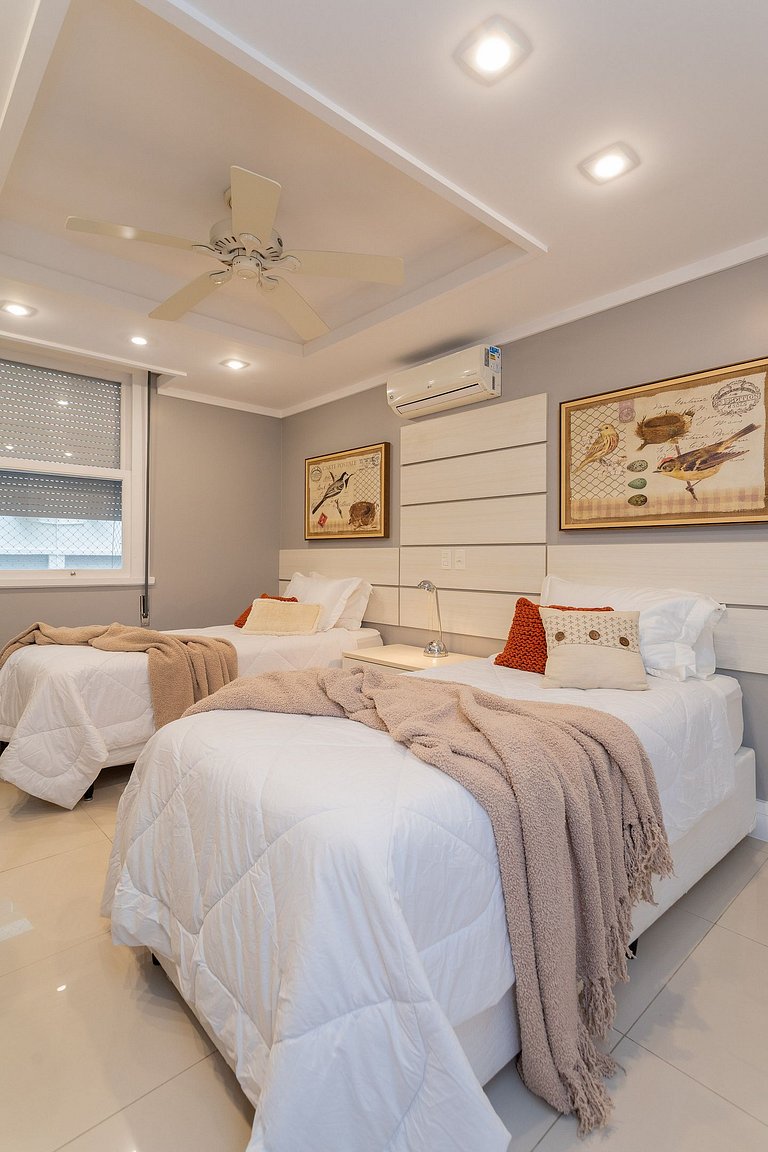 Nabu202| Luxuoso 4 quartos em Ipanema à beira mar