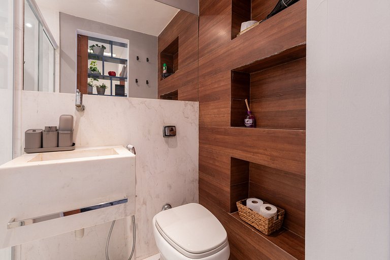Ata302b | Apto luxuoso no Leblon próximo à praia